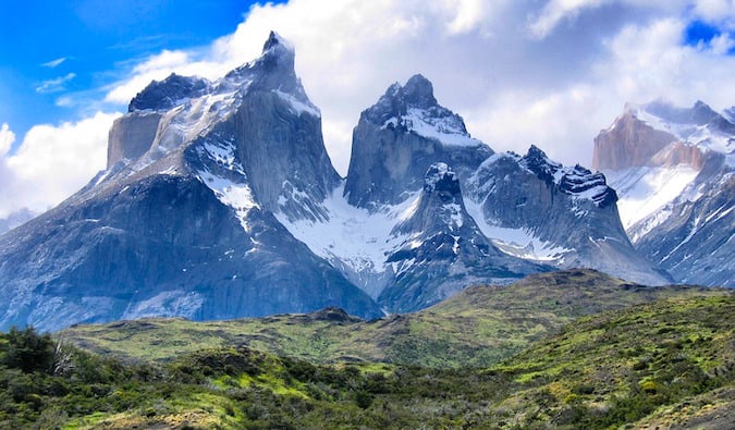 Mountains and glaciers of Patagonia